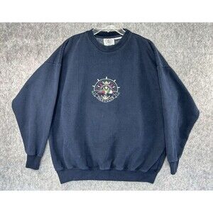 Vintage Cape Isle Knitters Sweatshirt 90s Women’s L Yacht Club Nautical